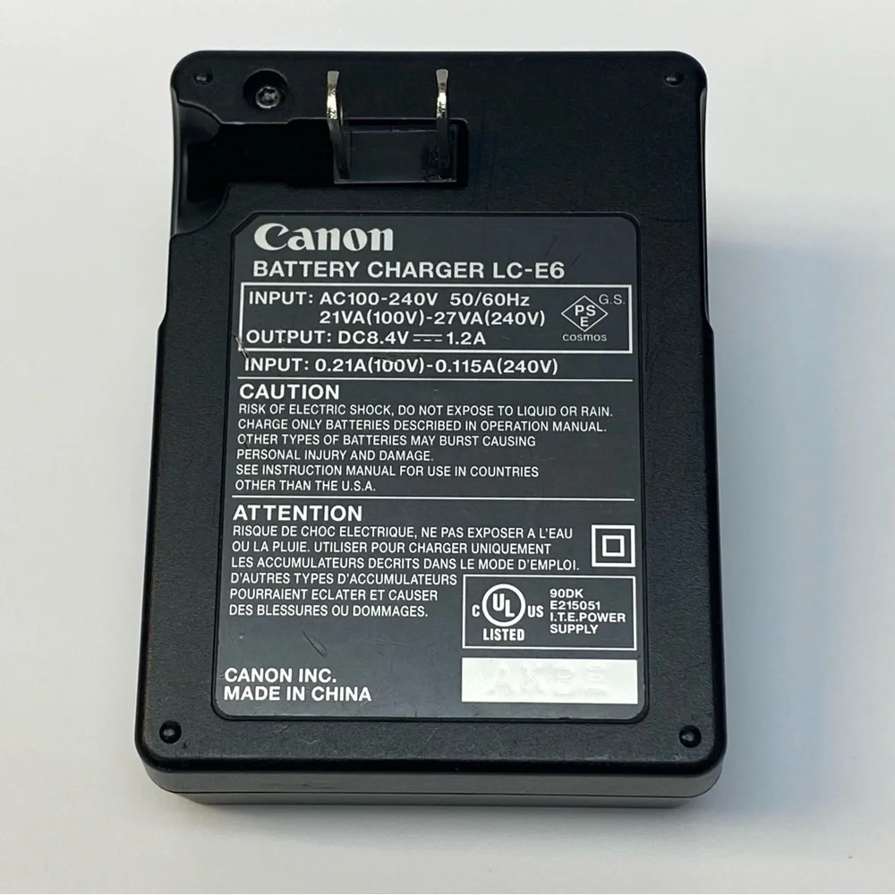 Canon LP-E6 Lithion Battery And LC-E6 Charger OEM